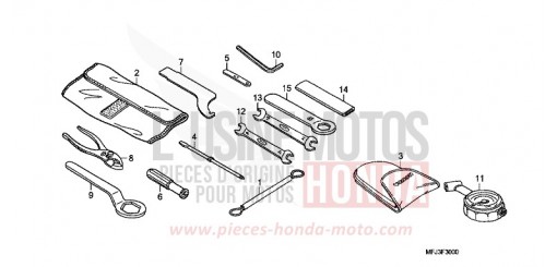 OUTILS CBR600RA9 de 2009